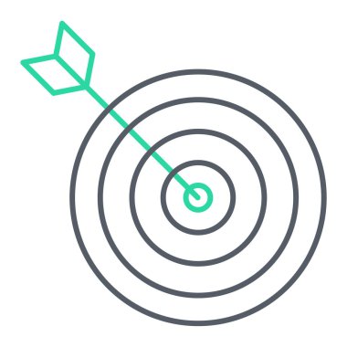 hedef simge vektör illüstrasyonu