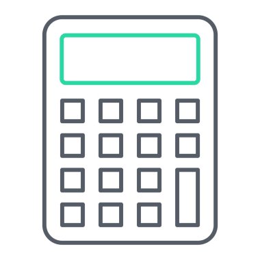 Hesap makinesi simgesi. vektör illüstrasyonu