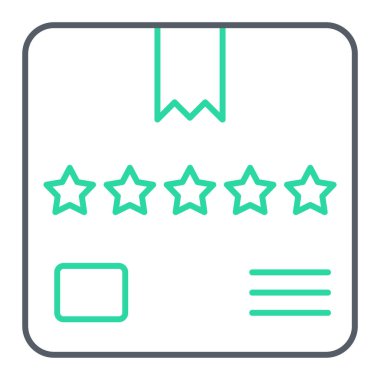 Bir kutu simgesinin vektör illüstrasyonu