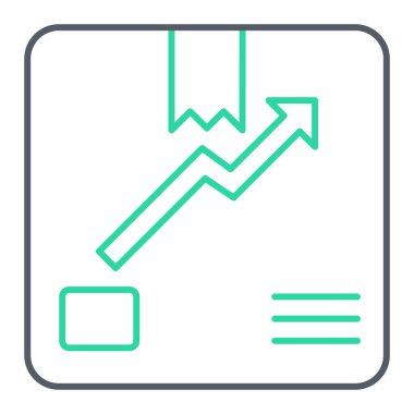 grafik ikonu vektör illüstrasyonu