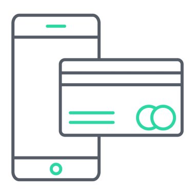 Kredi kartı vektör simgesi