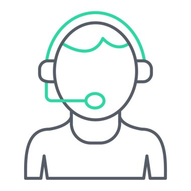 Çağrı merkezi ikon vektör illüstrasyonu