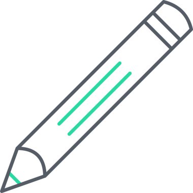 Kalem. Web simgesi basit illüstrasyon