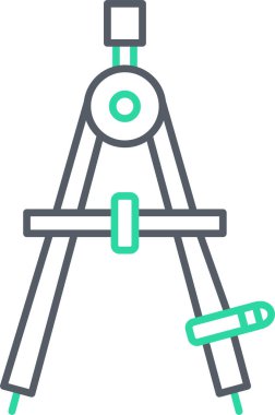 Pusula. Web simgesi basit illüstrasyon