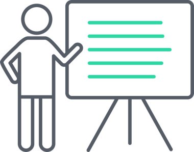 Sunum. Web simgesi basit tasarım