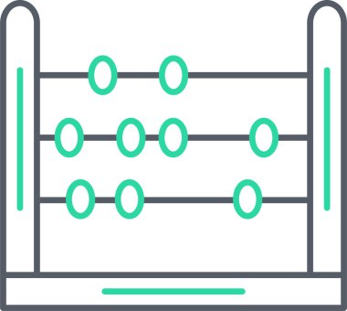 Abaküs. Web simgesi basit illüstrasyon