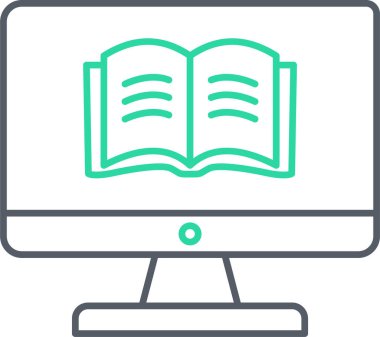 Kitap. Web simgesi basit illüstrasyon