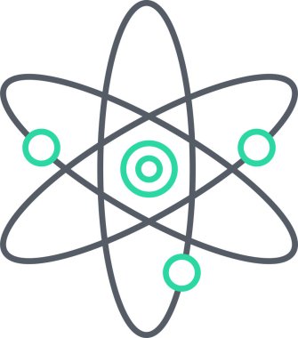 atom. Web simgesi basit tasarım