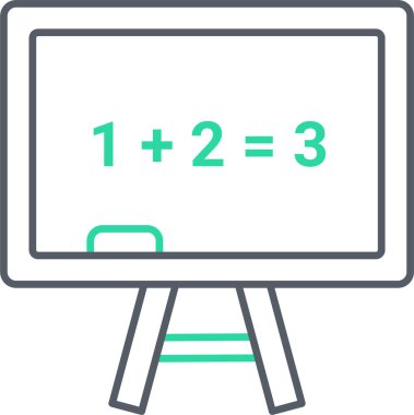 Sınıf. Web simgesi basit illüstrasyon