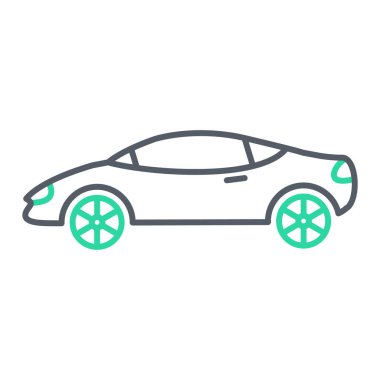 araba simgesi vektör illüstrasyonu