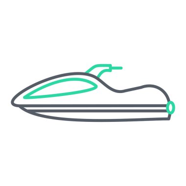 tekne ikonu vektör illüstrasyonu