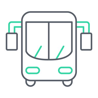 bus simgesi vektör illüstrasyonu