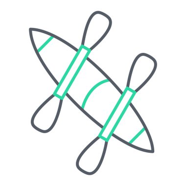 Bir balıkçılık simgesinin vektör illüstrasyonu