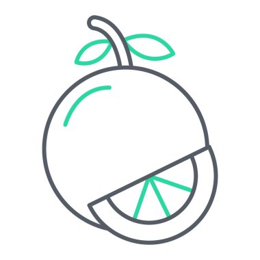 taze meyve ikonu vektör illüstrasyonu