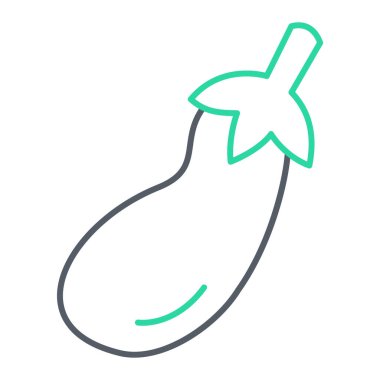 Taze yiyecek simgesinin vektör illüstrasyonu