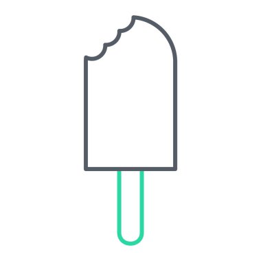 dondurma ikonu vektör illüstrasyonu