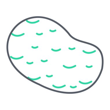 Çizgi film besin simgesinin vektör çizimi