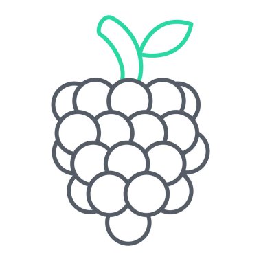 üzüm ikonu vektör illüstrasyonu