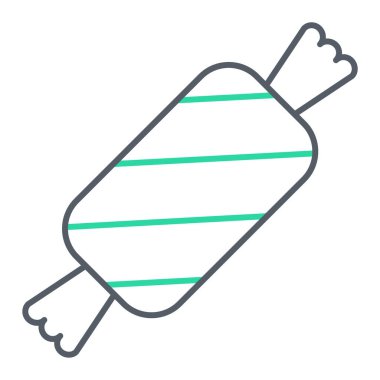  Web için şeker vektör simgelerinin özet çizimi