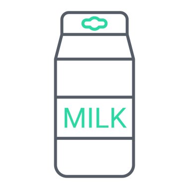 Süt şişesi ikonu. Web için bira vektör sembolünün özet çizimi