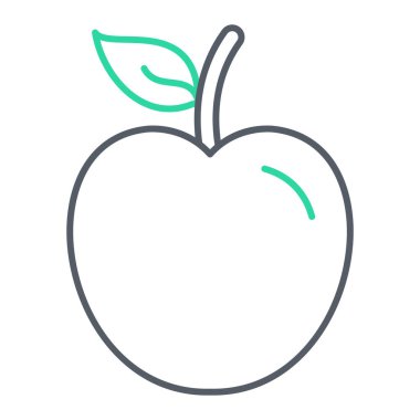 elma ikonu vektör illüstrasyonu