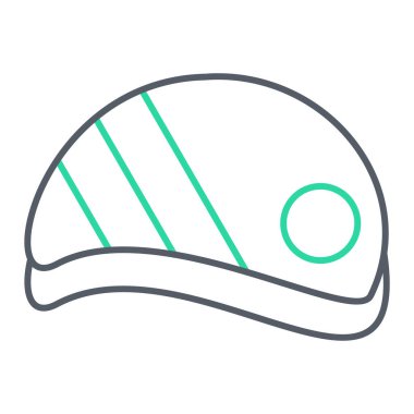 İzole edilmiş tek bir beyzbol ikonunun vektör çizimi