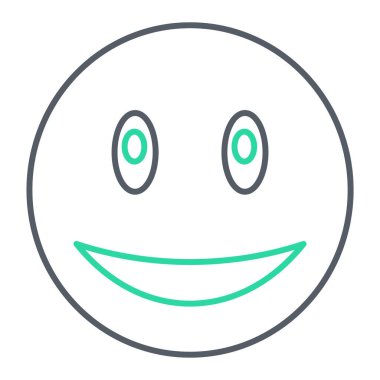 yüz simgesi, vektör illüstrasyonu