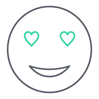 yüz simgesi, vektör illüstrasyonu