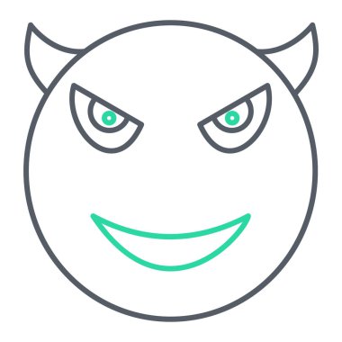 yüz simgesi, vektör illüstrasyonu