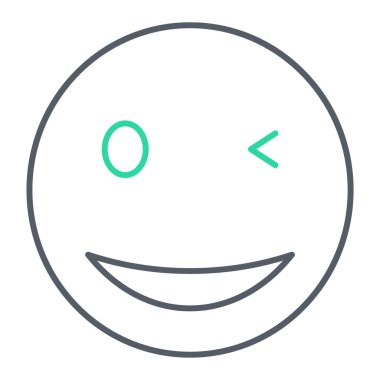 yüz simgesi, vektör illüstrasyonu