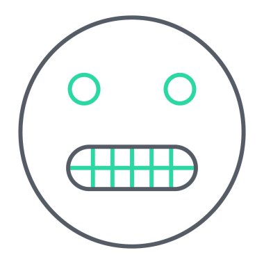 yüz simgesi, vektör illüstrasyonu