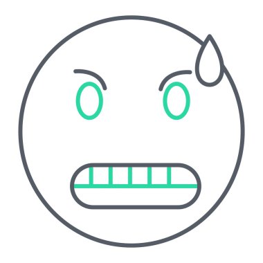 yüz simgesi, vektör illüstrasyonu