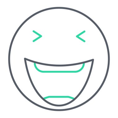 yüz simgesi, vektör illüstrasyonu