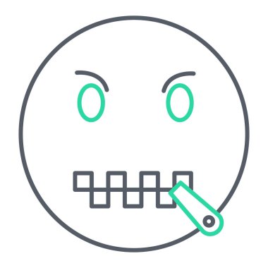 yüz simgesi, vektör illüstrasyonu