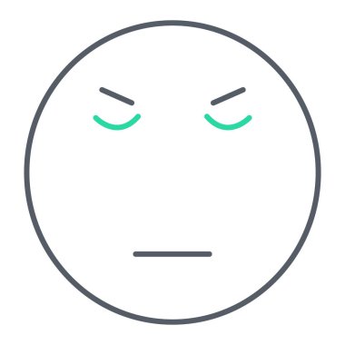 yüz simgesi, vektör illüstrasyonu