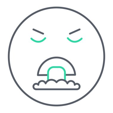 yüz simgesi, vektör illüstrasyonu