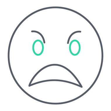 yüz simgesi, vektör illüstrasyonu