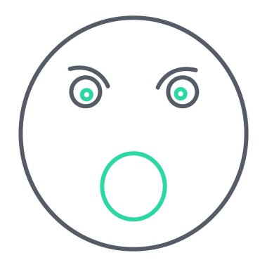 yüz simgesi, vektör illüstrasyonu