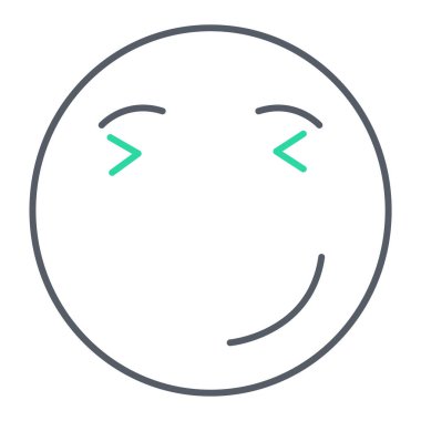 yüz simgesi, vektör illüstrasyonu