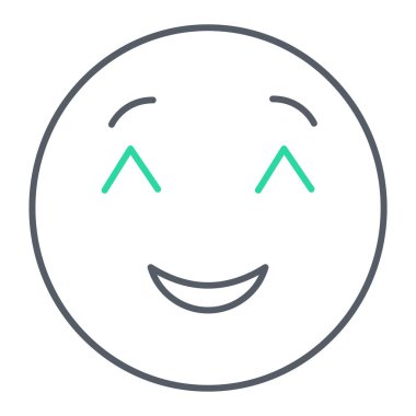 yüz simgesi, vektör illüstrasyonu