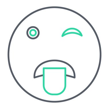 yüz simgesi, vektör illüstrasyonu