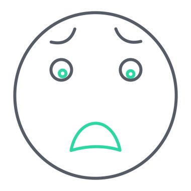 yüz simgesi, vektör illüstrasyonu