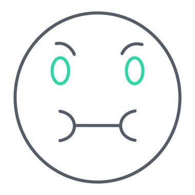  yüz simgesi vektör çizimi tasarımı