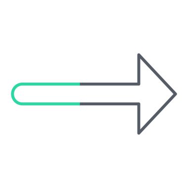 ok simgesi vektör illüstrasyonu