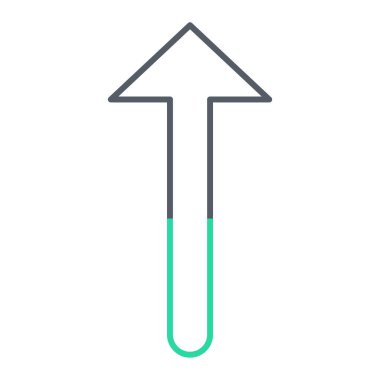 Ok. Web simgesi basit illüstrasyon