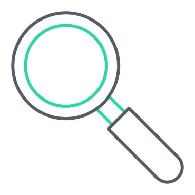 Büyüteç simgesi. vektör illüstrasyonu