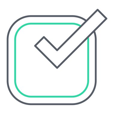 İşaret simgesini işaretle. vektör illüstrasyonu