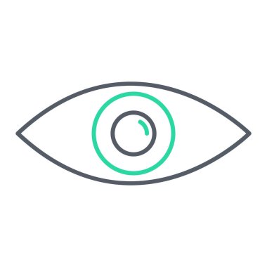 Göz simgesi vektör illüstrasyonu