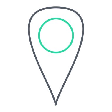 konum pin simgesi vektör illüstrasyonu