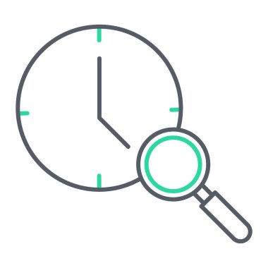 Zaman yönetimi simgesi vektör illüstrasyonu